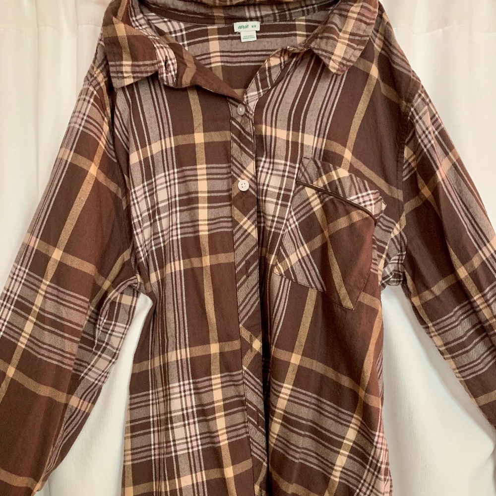 Aerie Plaid Button-up